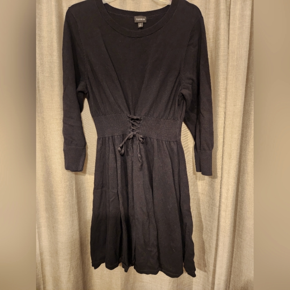 Torrid sinched mini sweater dress size 2